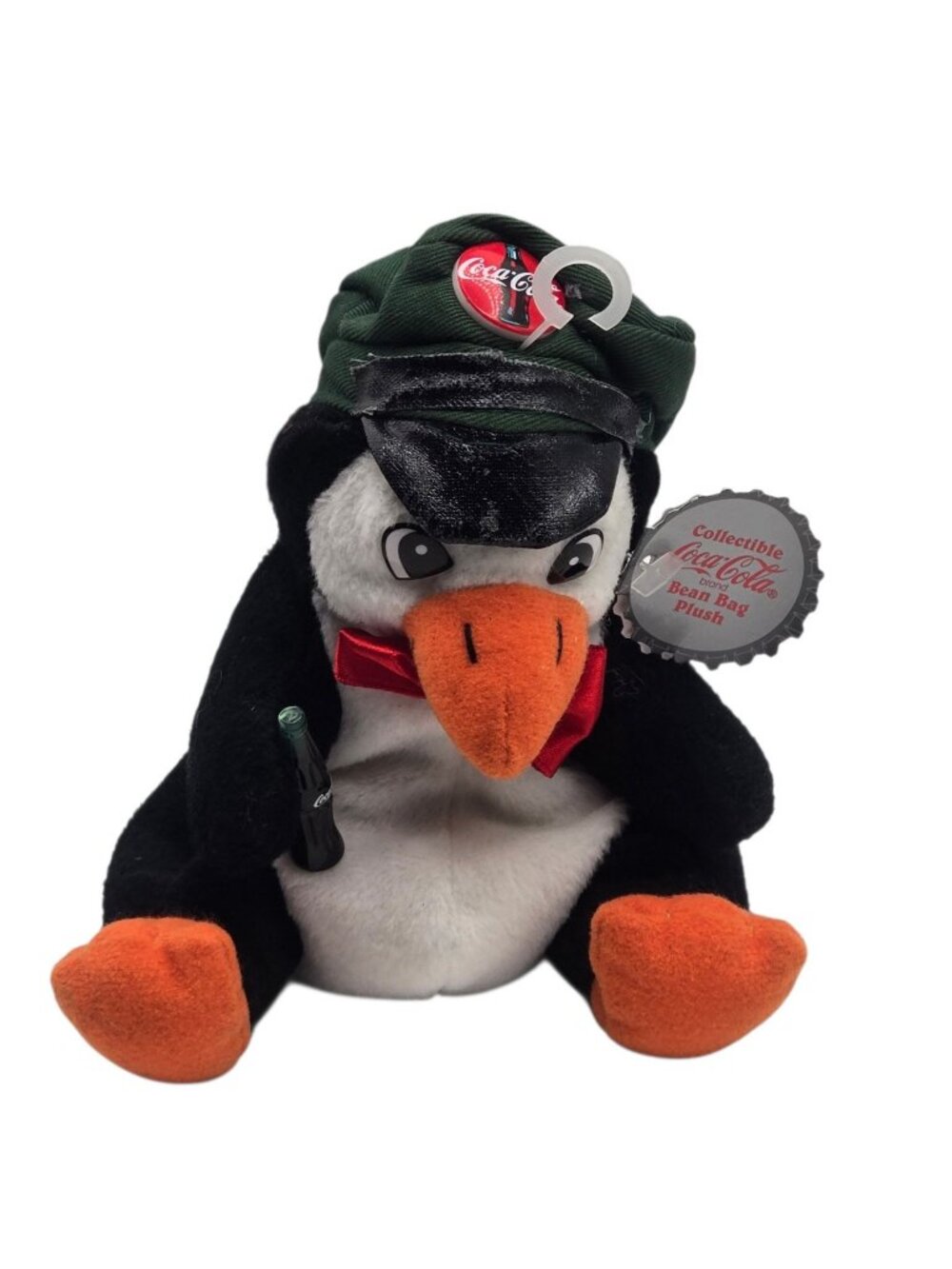 Coca Cola 1997 Collectible Bean Bag Penguin Plush 90s Coke Collectible